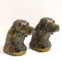 Vintage Retreiver Dog Brass Bookends-BKE-2009