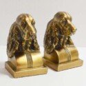 Vintage Cocker Spaniel Brass Bookends-BKE-2011
