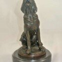Antique Hound Bronze Statue-BRNZ16003