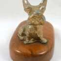 Vintage Scottish Terrier Brass Tobacciana-BRS-2115