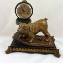 Unique Bulldog Bronze Clock-BRZ-2117