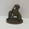 Vintage Boxer Dog Bronze Statue-BRZ-2150