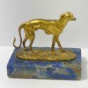 Antique Greyhound Bronze Figurine-BRZ-2183