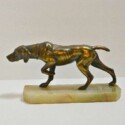 Vintage Dog Bronze Statue-BRZ-2213B