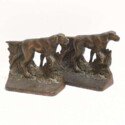 Vintage Sporting Dog Bronze Bookends-BRZ-2242