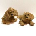 Vintage Cocker Spaniel Chalkware Pottery-CHLKW-2113
