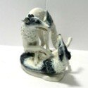 Antique Borzoi Porcelain Figurine-CRM-2128C