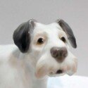 Antique Terrier Porcelain Figurine-CRM-2151B