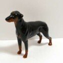 Vintage Doberman Porcelain Figurine-CRM-2229B