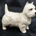 Vintage Dog Porcelain Figurine-CRM-2237
