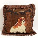 Vintage Cavalier King Charles Spaniel Textile Needlework-NWRK-2134