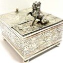 Antique Pug Silver Tobacciana-SLV-2142