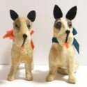 Vintage Fox Terrier Textile Toys-TOY-2124
